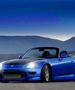 Blue Honda S2000 Car Paint By Numbers