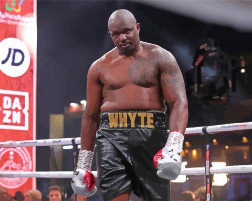British Professional Boxer Dyllian Whyte Paint By Numbers