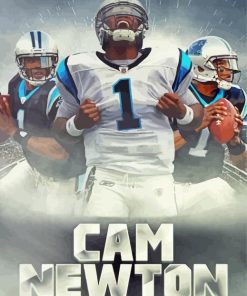 Cam Newton Poster Paint By Numbers