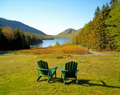 Chairs By Jordan Pond Paint By Numbers