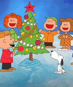 Christmas Charlie Brown Paint By Numbers