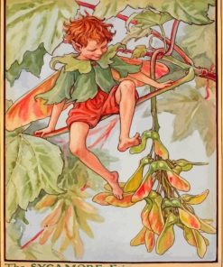 Cicely Mary Barker The Sycamore Fairy Paint By Numbers