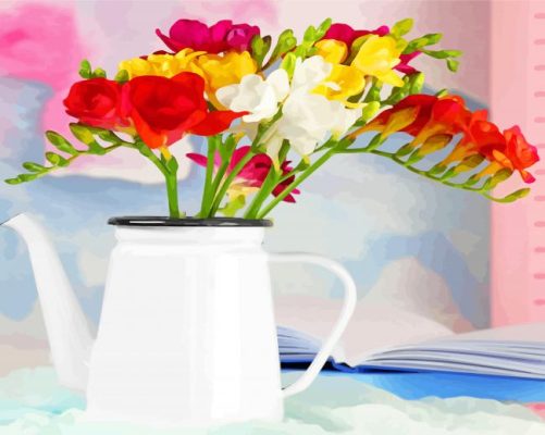 Freesia Flowers Paint By Numbers