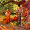 Fruit Pickers Harvesting Under The Mango Tree By Fernando Amorsolo Paint By Numbers