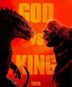 Godzilla Vs Kong Science Fiction Movie Paint By Numbers