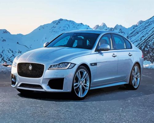 Grey Jaguar Xf Car Paint By Numbers