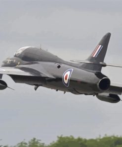 Hawker Hunter Aircraft Bomber Paint By Numbers