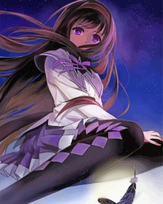 Homura Akemi Paint By Numbers