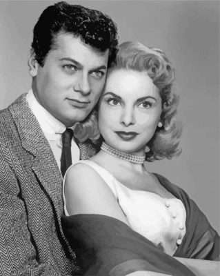 Janet Leigh And Tony Curtis Paint By Numbers