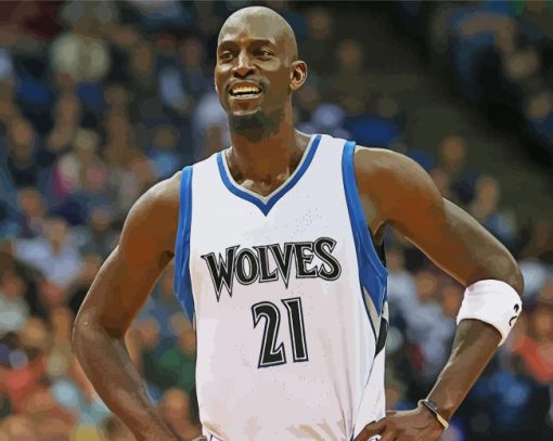 Kevin Garnett Basketball Player Paint By Numbers