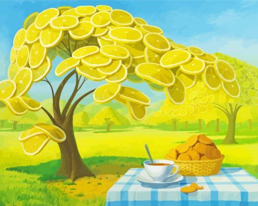 Lemon Tree Garden Paint By Numbers