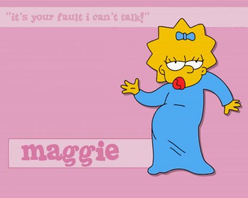 Maggie Simpson Character Paint By Numbers