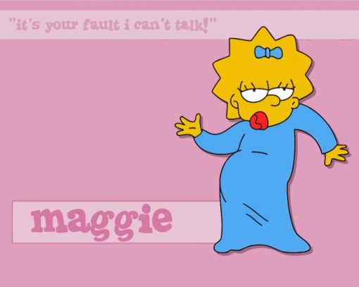 Maggie Simpson Character Paint By Numbers