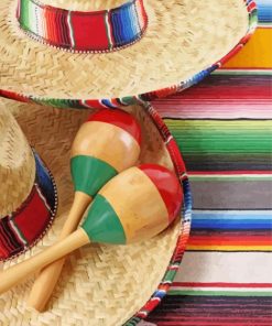 Mexican Sombreros Paint By Numbers