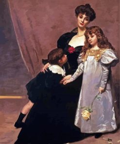 Mother And Children Carolus Duran Paint By Numbers