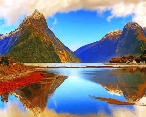 New Zealand Fiordland Paint By Numbers