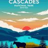 North Cascades Poster Paint By Numbers