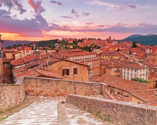 Perugia City Paint By Numbers