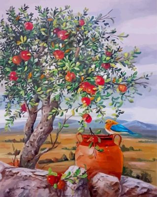 Pomegranate Tree Art Paint By Numbers