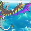 Rainbow Dragon Over Sea Paint By Numbers