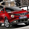 Red Nissan Juke Car Paint By Numbers