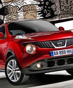 Red Nissan Juke Car Paint By Numbers