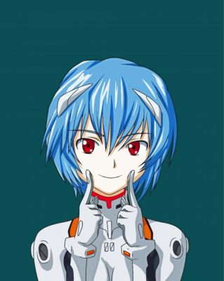 Rei Ayanami Paint By Numbers