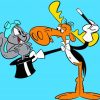 Rocky And Bullwinkle Cartoon Art Paint By Numbers