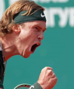 Russian Tennis Player Andrey Rublev Paint By Numbers