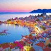 Samos Greece At Sunset Paint By Numbers