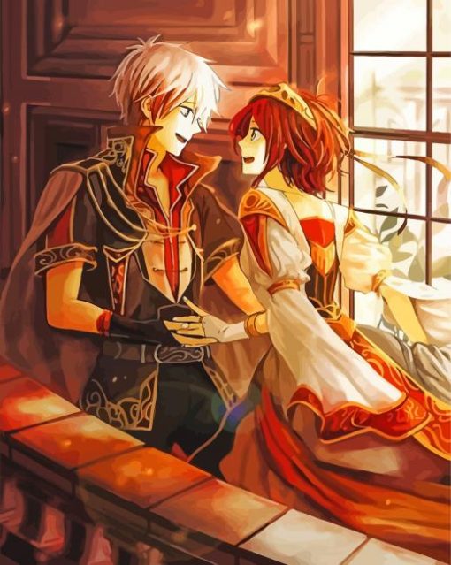 Shirayuki And Zen Paint By Numbers