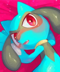 Shy Riolu Paint By Numbers