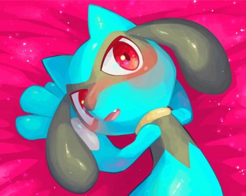 Shy Riolu Paint By Numbers