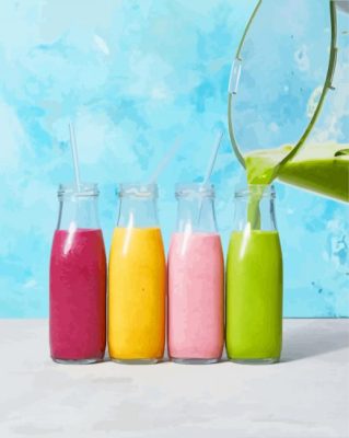 Smoothie Drinks Paint By Numbers