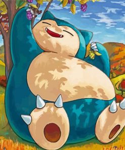 Snorlax Pokémon Anime Paint By Numbers