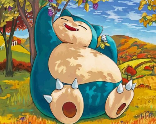 Snorlax Pokémon Anime Paint By Numbers