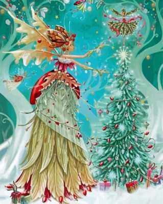 Snow Christmas Fairy Paint By Numbers