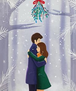 Snow Date Couple Paint By Numbers