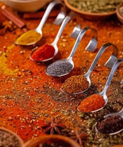 Spices And Spoon Paint By Numbers