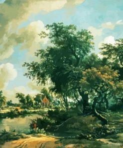 Stromy Landscape Meindert Hobbema Paint By Numbers