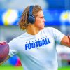 The American Football Player Justin Herbert Paint By Numbers