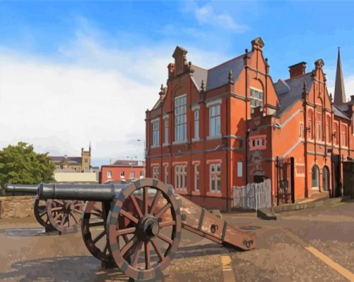 The Derry Walls Northern Ireland Paint By Numbers