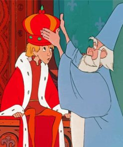 The Sword In The Stone Arthur And Merlin Paint By Numbers