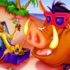 Timon And Pumbaa Party Paint By Numbers