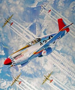 Tuskegee Airmen Planes Art Paint By Numbers