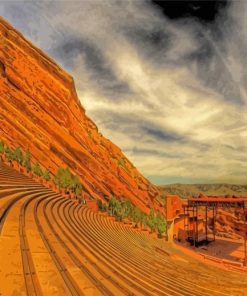 US Colorado Red Rocks Park And Amphitheatre Paint By Numbers