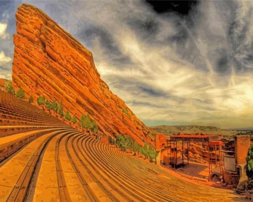 US Colorado Red Rocks Park And Amphitheatre Paint By Numbers