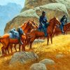 Western US Cavalry Paint By Numbers