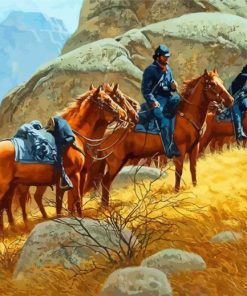 Western US Cavalry Paint By Numbers