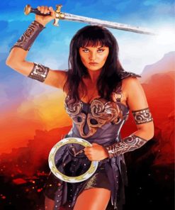 Xena Warrior Paint By Numbers